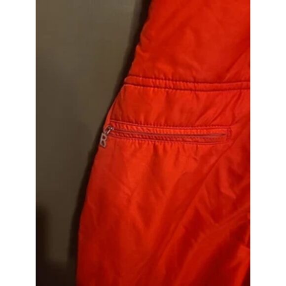 Bogner Red Snow Ski Bibs Overalls Snowboard Skiing Size 14 Long Vintage Retro - Picture 4 of 12
